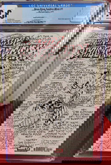 Non Stop Spider-Man #1 - CGC 9.8 - One per store Nauck Sketch Cover