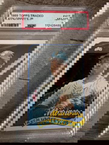 Card Title: 1989 Topps Traded #41T – Ken Griffey Jr. – PSA NM-MT 8