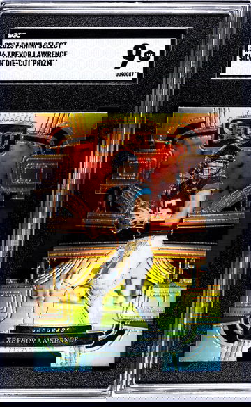 2023 Panini Select Silver Trevor Lawrence #46 Die-Cut Prizm SGC 9