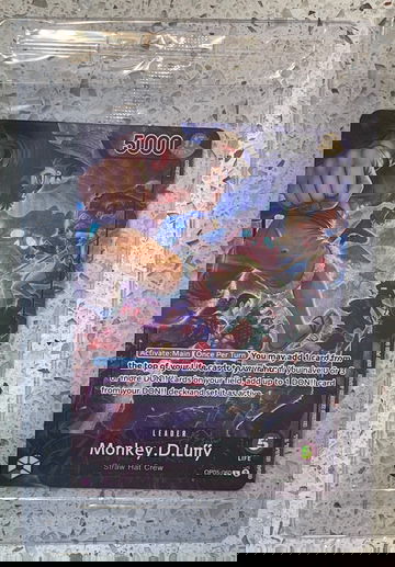 One Piece TCG Monkey D Luffy OP05-060 PSA Magazine Promo Card SEALED