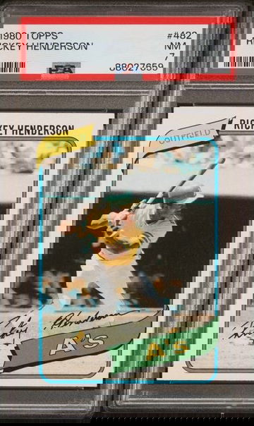 1980 Topps Rickey Henderson #482 PSA 7 [BL-3B.48]