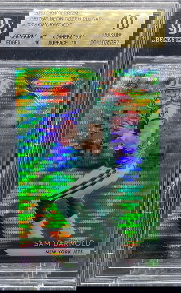 2018 Prizm Sam Darnold Neon Green Pulsar