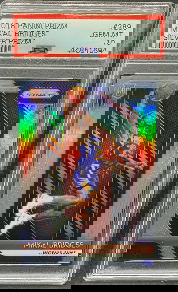 Mikal Bridges 2018 Panini Prizm Silver PSA 10