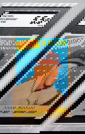 1958 Topps #476 Stan Musial SGC 5.5 EX+