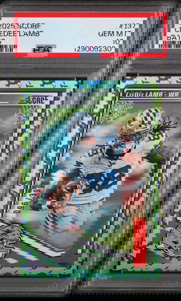 CeeDee Lamb *PSA 10* 2025 Panini Score Score-A-Treat Bats #137   Cowboys  SP /399 