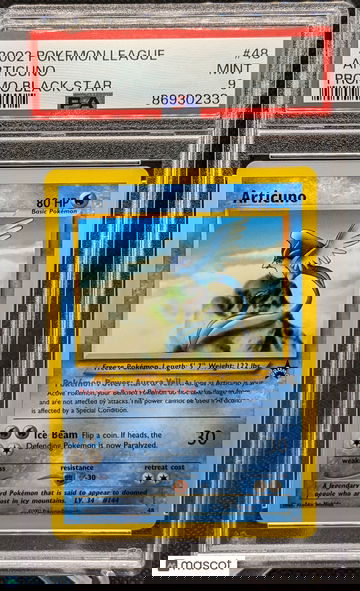 2002 Pokemon League Promo Black Star Articuno #48 PSA 9
