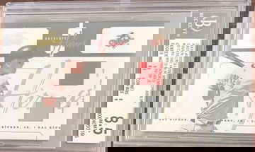 2005 Cal Ripken Absolute Heroes Double Swatch 15/50 BGS 8.5