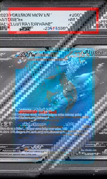 2023 Pokemon Scarlet and Violet 151 Special Illustration Rare Blastoise Ex #200 PSA 7