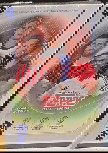 2024/25 Topps UEFA Soccer Flagship Edition Factory Sealed Blaster Box - 56 Cards