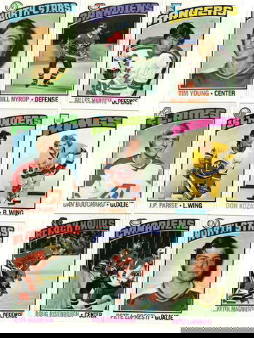 1976 Topps Hockey Cards Lot of 18 Different NM++ Commons