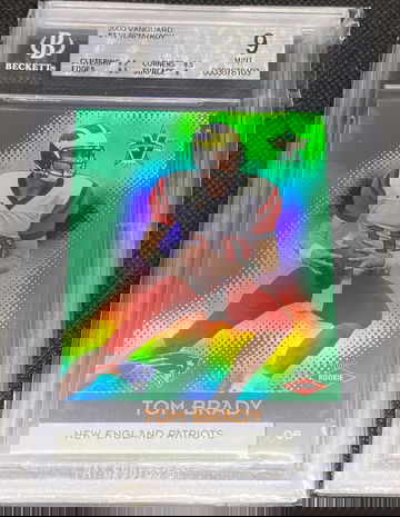 2000 Pacific Vanguard Tom Brady Rookie Card RC /762 BGS 9