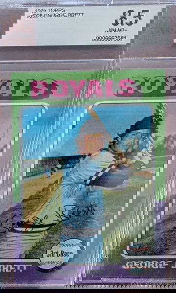 1975 Topps George Brett HoF RC BVG 8.5 low pop!