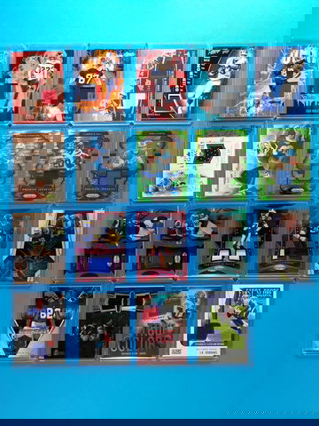 19 card relic lot of NFL football.