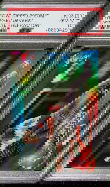 2018 TOPPS CHROME UPDATE RAFAEL DEVERS REFRACTOR /250 #HMT23