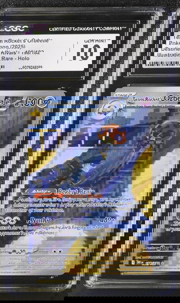 2025 Pokemon #198/182 Team Rocket's Orbeetle Destined Rivals CGC 10