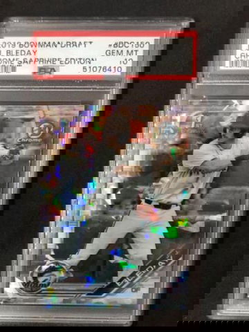 J.J. BLEDAY 2019 Bowman Chrome Draft Sapphire Edition #BDC150  PSA 10