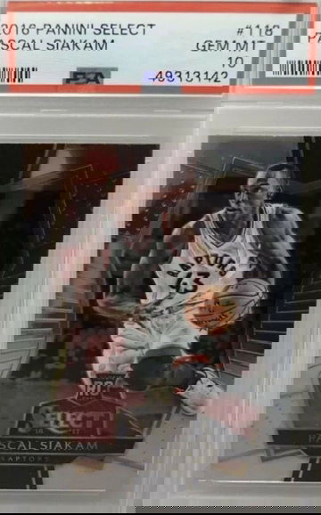 2016-17 Panini Select #118 Pascal Siakam Toronto Raptors RC PSA 10 GEM MINT 