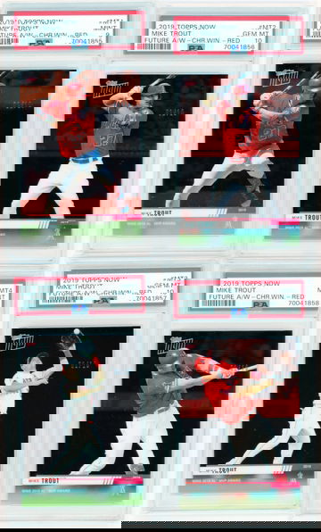 2019 Topps Now Future A/W Chrome Winner-Red Complete Set MT1-MT10 