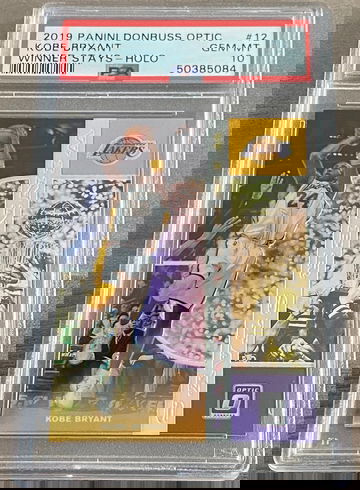 2019-20 Panini Donruss Optic Kobe Bryant Winning Stays Holo Prizm Insert PSA 10 Lakers