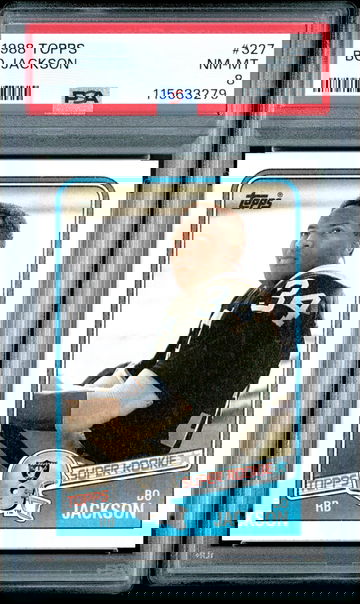 1988 Topps Bo Jackson #327 Rookie RC PSA 8