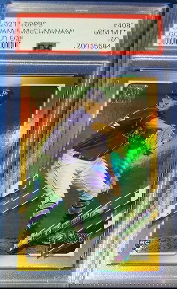 2021 Topps Shane McClanahan Gold Foil #408 PSA 10 Tampa Bay Rays