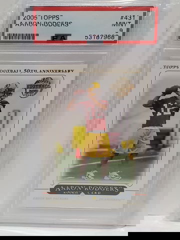 2005 Aaron Rodgers Topps PSA-9