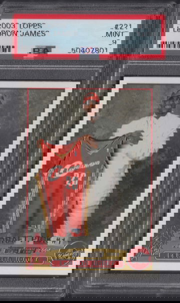 2003 Topps 221 Lebron James PSA 9 MINT