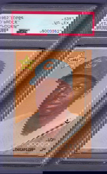 1962 Topps #387 Lou Brock PSA 4