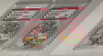 Ronaldo Nazario 1996 Croky Lot of 2 PSA 7 & PSA 6