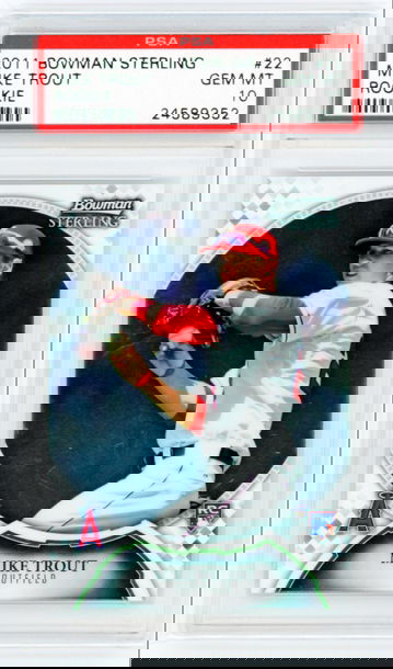 2011 Bowman Sterling #22 Mike Trout Rookie! PSA 10 GEM MINT!