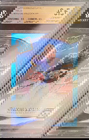 2017 Donruss Optic Holo Dalvin Cook Rated Rookie BGS. 9.5