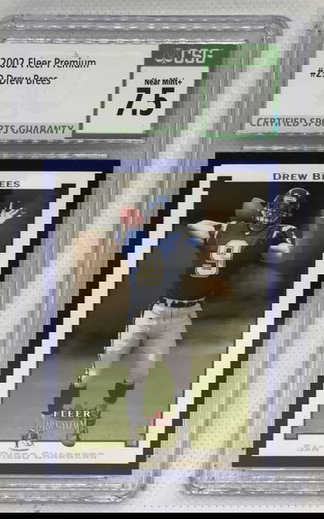 2002 Fleer Premium #29 Drew Brees CSG 7.5