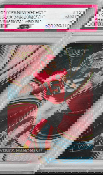 2019 Select Patrick Mahomes II Phenomenon Silver PSA 9