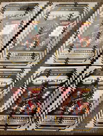 2020-21 Panini Prizm Basketball Blaster Box LOT of 4