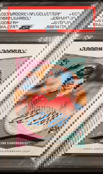 2023 Topps Brooklyn collection Corbin Carroll Auto PSA 10/10