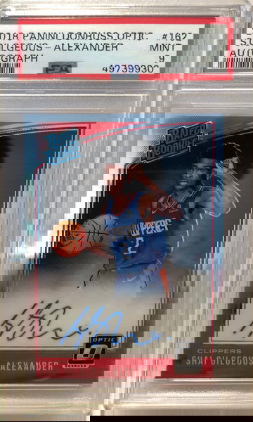 2018 optic shai gilgeous alexander rated rookie autographs (from HKG 14-21 days shipping)