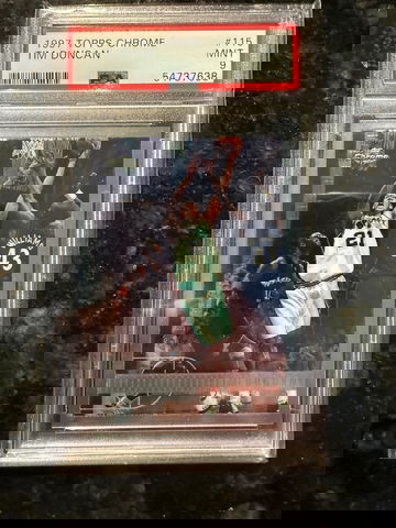 1997 Topps Chrome #115 PSA 9 Tim Duncan