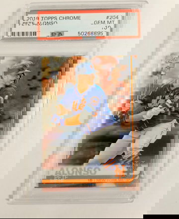 2019 Topps Chrome RC Pete Alonso PSA 10