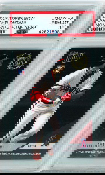 2018 Topps Now #MOY-4 Shohei Ohtani Moment of the Year PSA 10 GEM MINT!