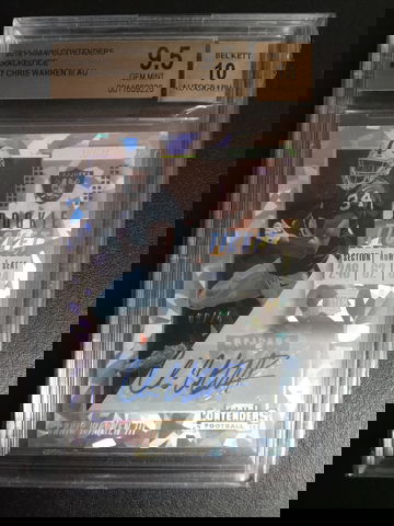 2018 Panini contenders #167 cracked ice 9/24 Chris Warren lll RC BGS 9.5/10