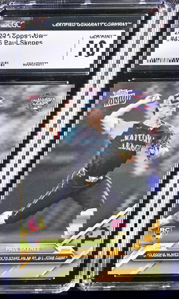 2024 TOPPS PAUL SKENES #436 Rookie limited print /16629 CGC 10