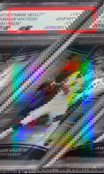 2018 Panini Select Silver #74 Deshaun Watson PSA 10 Gem Mint Pop 10