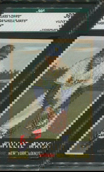 1953 Topps #244 Willie Mays SGC 4 Vg-Ex