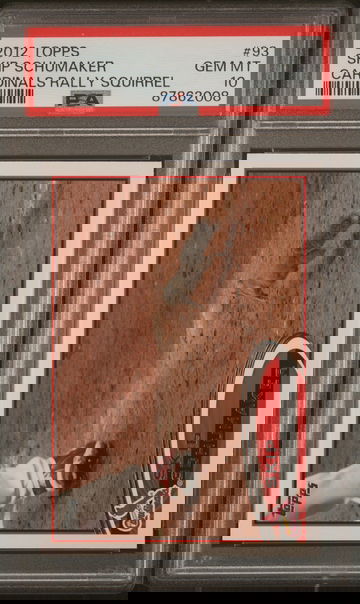 2012 Topps Skip Schumaker Rally Squirrel SSP Photo Variation St. Louis Cardinals