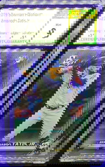 Fernando Tatis 2019 Bowman Platinum RC CSG 9