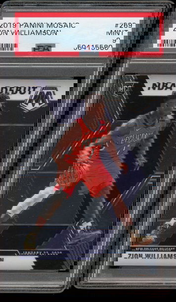 2019 Mosaic Zion Williamson PSA 9 Mint