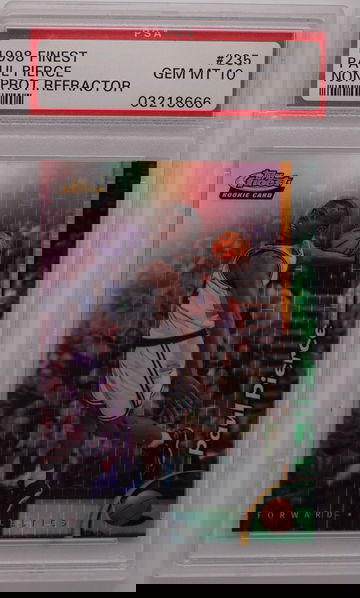 1998 Finest Paul Pierce Non-Protected Refractor PSA 10 Gem-Mint 