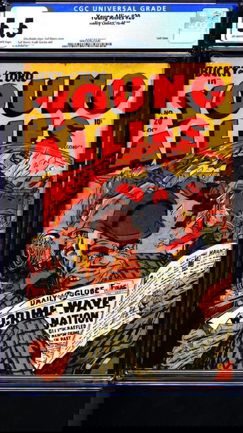 Young Allies #20 (1946) CGC 5.5 -- O/w to white pages; Last issue; TImely Comics