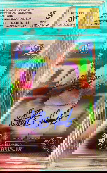 Fernando Tatis! 1st Bowman Refractor Auto! /499! 2016 Bowman Chrome!