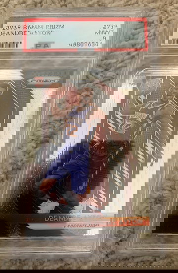 2018 prizm deandre ayton psa 9